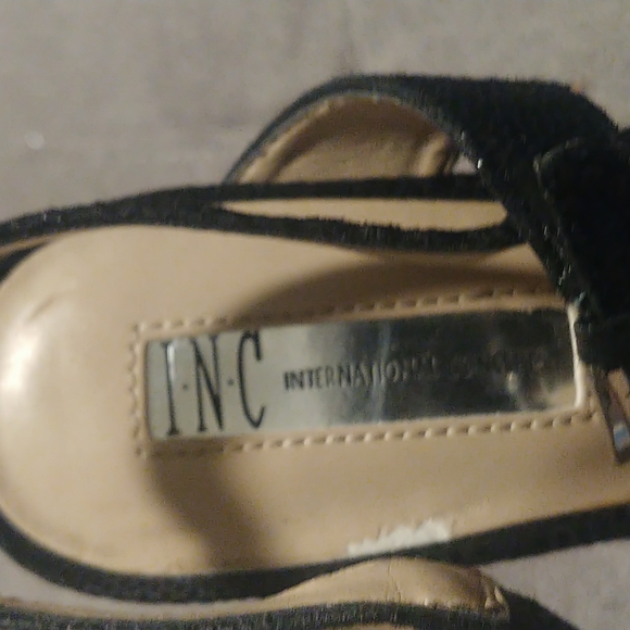 Black Leather 6" INC platform Sexy 👠 - Picture 2 of 8